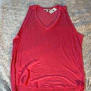 Express Pink Sleeveless Shirt